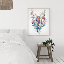 Load image into Gallery viewer, Shells &amp; Feather Garland Print - Limited Edition