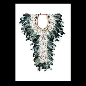 Tribal Necklace Print - Limited Edition