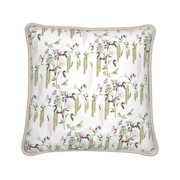 Chateaux Birds Silk Cushion