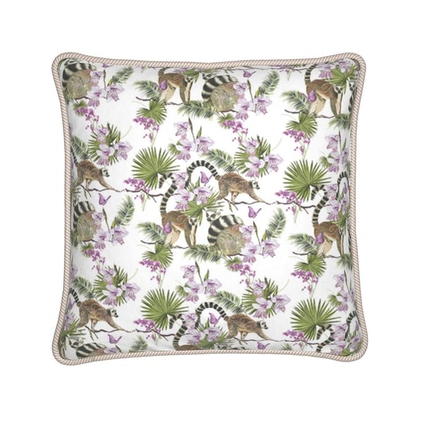 Lemurs Silk Cushion