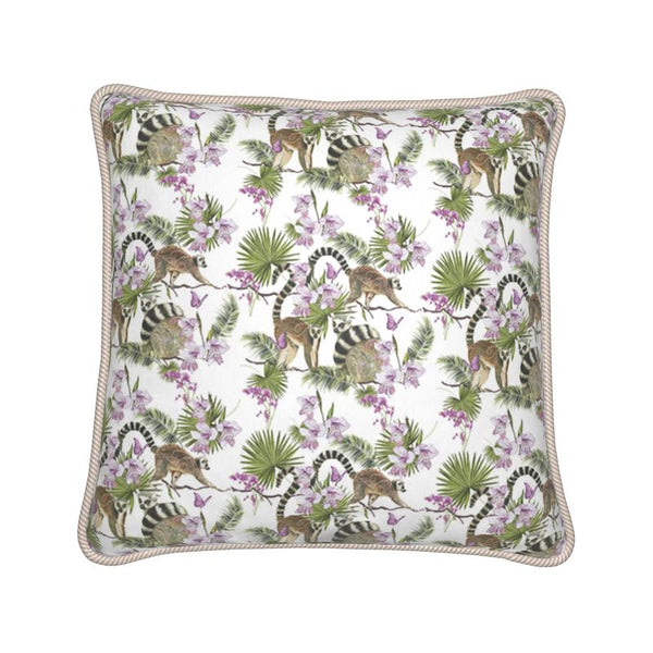 Lemurs Silk Cushion