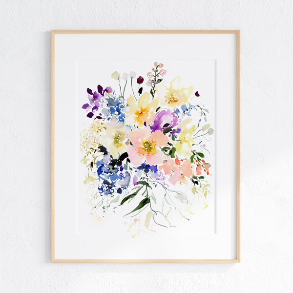 Summer Thornton Original Watercolour & Ink Artwork 'Delicate Spray'