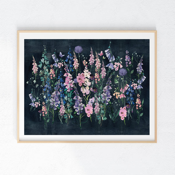 Large Moonlit Foxgloves