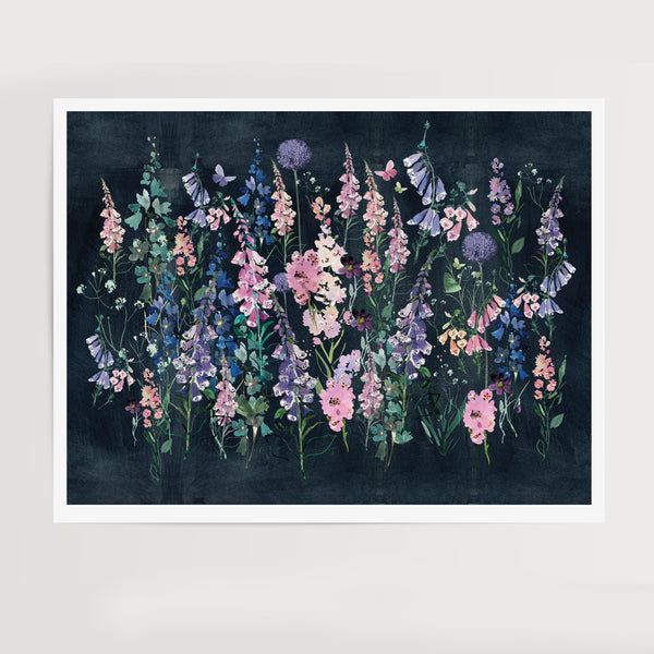 Large Moonlit Foxgloves
