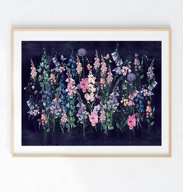 Large Moonlit Foxgloves