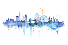 Load image into Gallery viewer, Blue London Skyline Print - Limited Edition