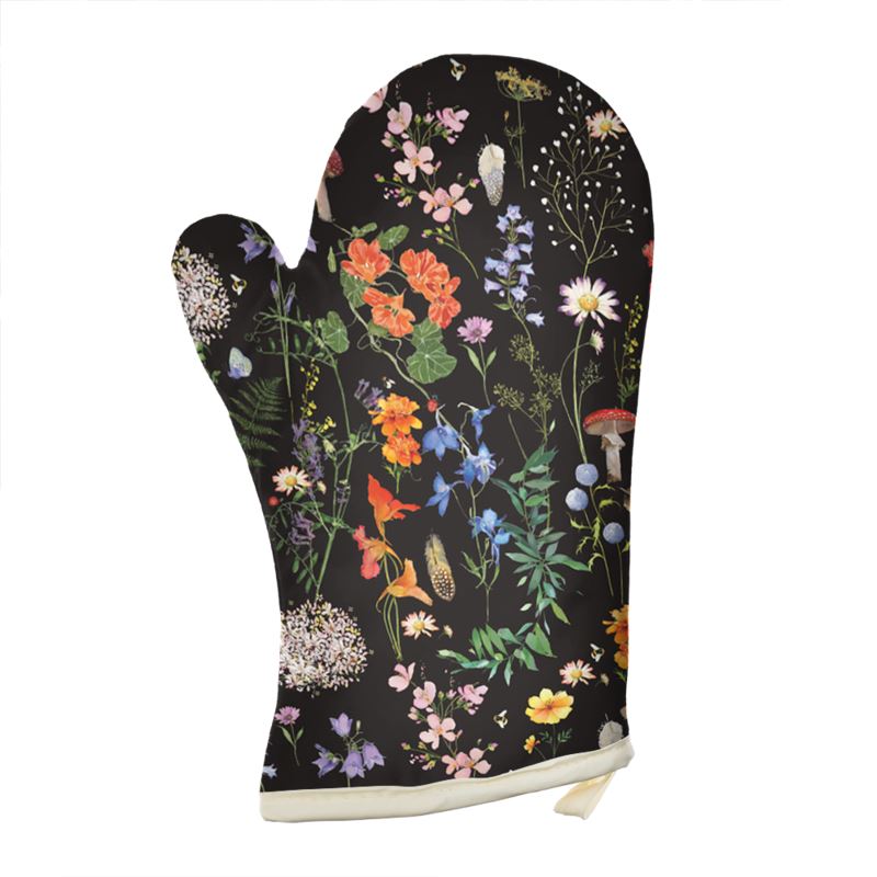 Wild Walk Oven Glove - Dusky Black