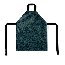 Load image into Gallery viewer, Teal Leopard Print Apron