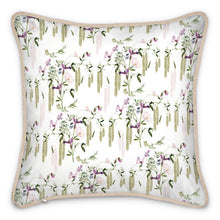 Load image into Gallery viewer, Chateaux Birds Silk Cushion