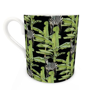 Tropical Zebra Bone China Mug