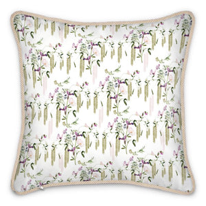 Allium Floral Silk Cushion