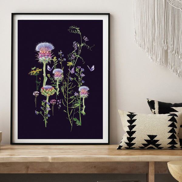 Artichoke Thistle Print