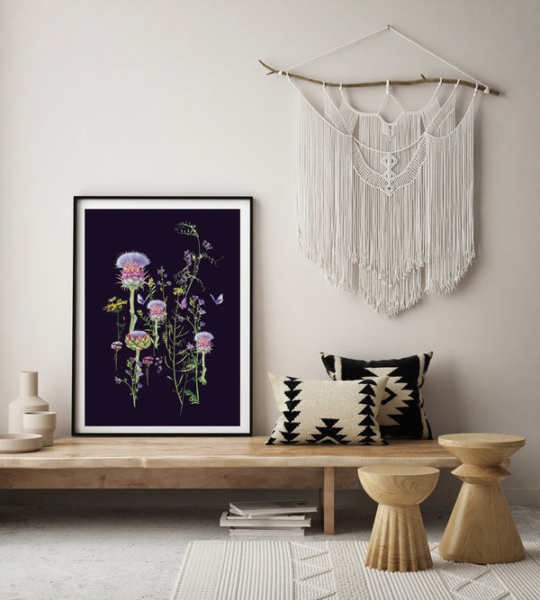 Artichoke Thistle Print