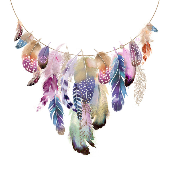 Feather Garland Print - Limited Edition