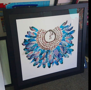 Azure Feathers Print - Limited Edition