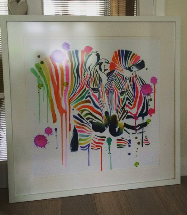 Rainbow Zebra Print - Limited Edition