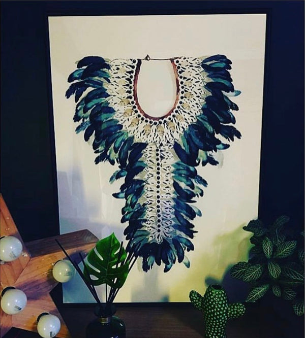 Tribal Necklace Print - Limited Edition