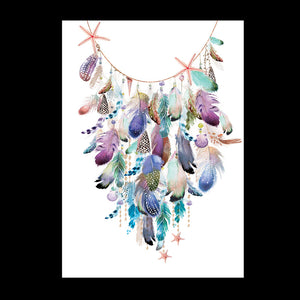 Shells & Feather Garland Print - Limited Edition