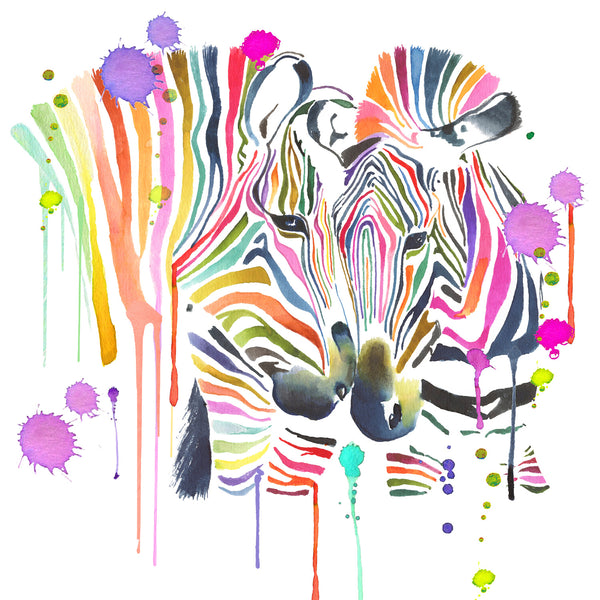 Rainbow Zebra Print - Limited Edition