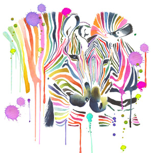 Rainbow Zebra Print - Limited Edition